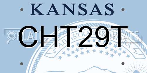 CHT29T Kansas License Plate