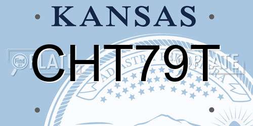 CHT79T Kansas License Plate