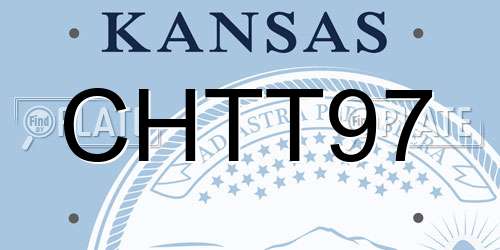 CHTT97 Kansas License Plate