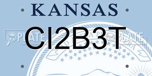 CI2B3T Kansas License Plate