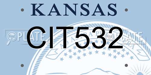 CIT532 Kansas License Plate