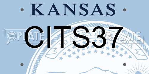 CITS37 Kansas License Plate