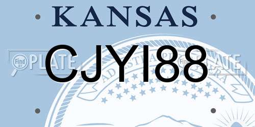 CJYI88 Kansas License Plate