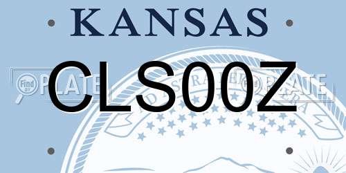 CLS00Z Kansas License Plate