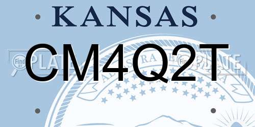 CM4Q2T Kansas License Plate