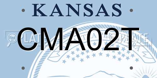 CMA02T Kansas License Plate