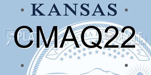 CMAQ22 Kansas License Plate