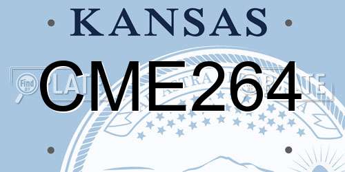 CME264 Kansas License Plate