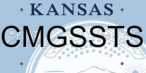 CMGSSTS Kansas License Plate