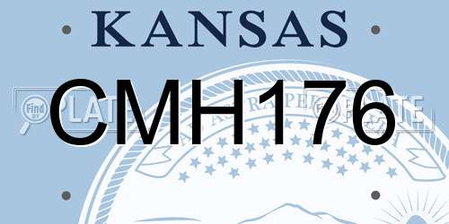 CMH176 Kansas License Plate