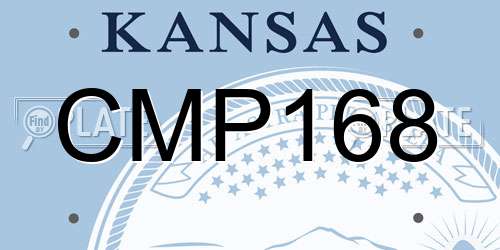 CMP168 Kansas License Plate