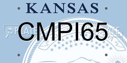 CMPI65 Kansas License Plate