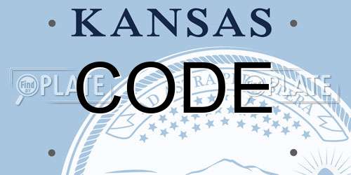 CODE Kansas License Plate