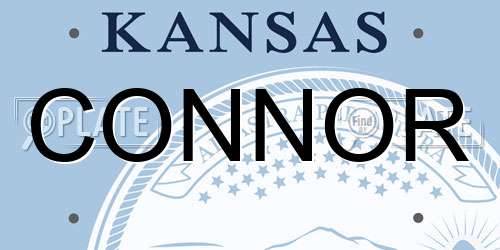 CONNOR Kansas License Plate