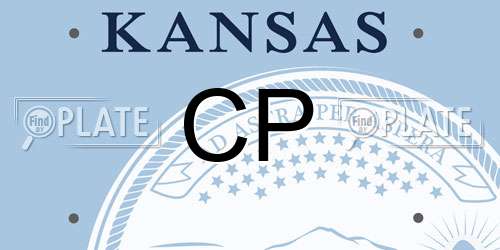 CP Kansas License Plate