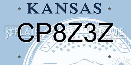 CP8Z3Z Kansas License Plate