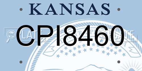 CPI8460 Kansas License Plate