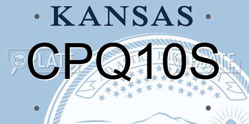 CPQ10S Kansas License Plate