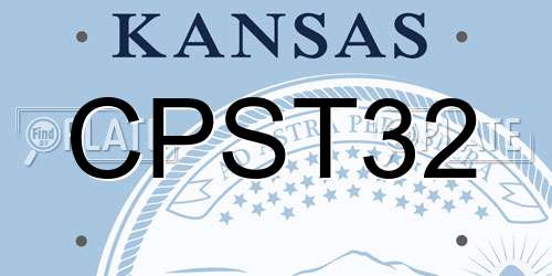 CPST32 Kansas License Plate