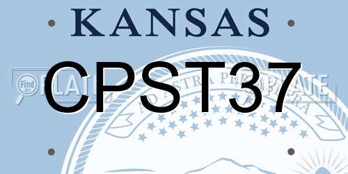 CPST37 Kansas License Plate