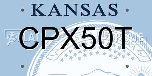 CPX50T Kansas License Plate