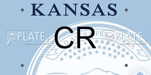 CR Kansas License Plate
