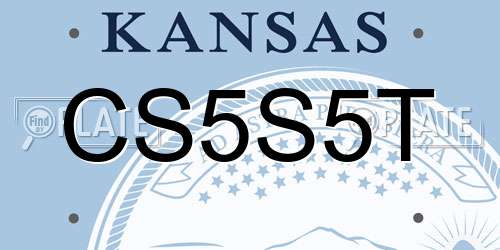 CS5S5T Kansas License Plate
