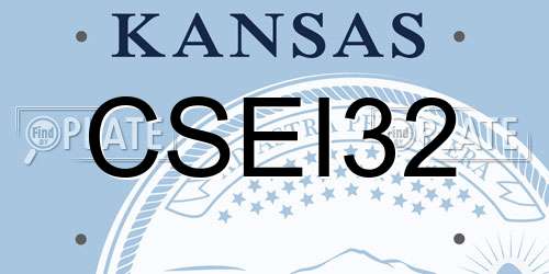 CSEI32 Kansas License Plate