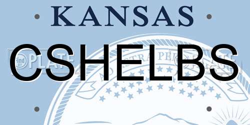 CSHELBS Kansas License Plate