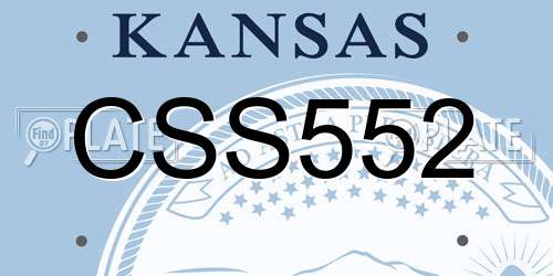 CSS552 Kansas License Plate