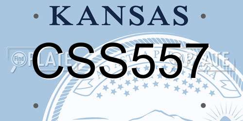 CSS557 Kansas License Plate