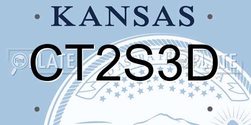 CT2S3D Kansas License Plate