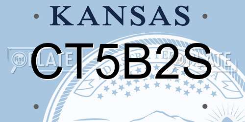 CT5B2S Kansas License Plate
