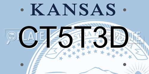 CT5T3D Kansas License Plate