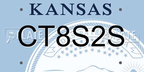 CT8S2S Kansas License Plate