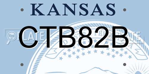 CTB82B Kansas License Plate