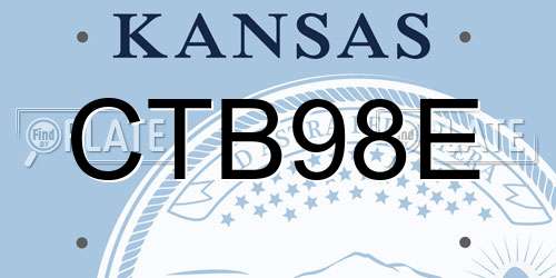 CTB98E Kansas License Plate