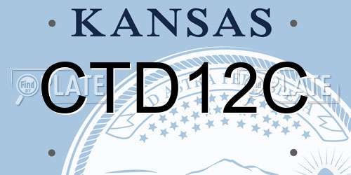 CTD12C Kansas License Plate