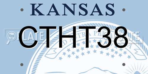 CTHT38 Kansas License Plate