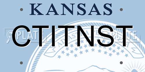 CTITNST Kansas License Plate