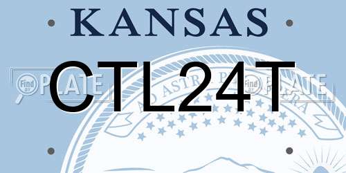 CTL24T Kansas License Plate