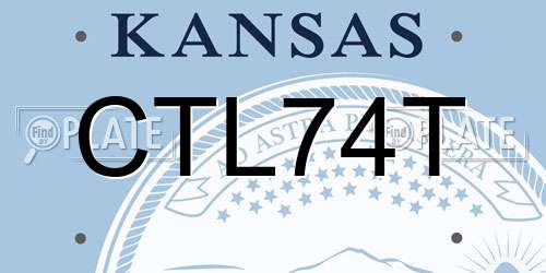 CTL74T Kansas License Plate