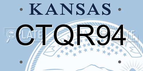 CTQR94 Kansas License Plate
