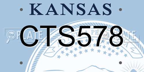 CTS578 Kansas License Plate