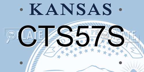 CTS57S Kansas License Plate