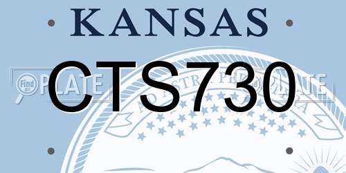 CTS730 Kansas License Plate