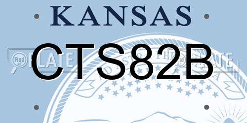 CTS82B Kansas License Plate