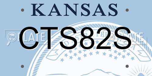 CTS82S Kansas License Plate