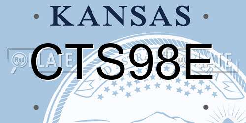 CTS98E Kansas License Plate