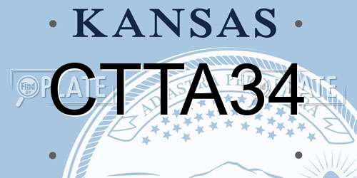 CTTA34 Kansas License Plate